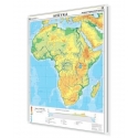 Afryka do ćwieczeń - ogólnogeograficzna 110x150cm. Mapa w ramie aluminiowej.