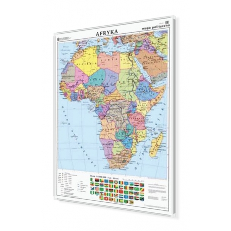 Afryka polityczna 106x140cm. Mapa magnetyczna.