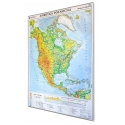 Ameryka Północna ogólnogeograficzna (fizyczna) 110x150cm. Mapa magnetyczna.