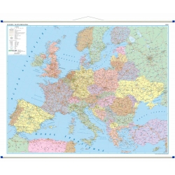 Europa drogowa 192x148cm. Mapa ścienna.