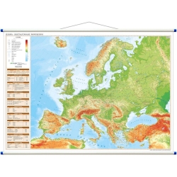 Europa fizyczna 107x73cm. Mapa ścienna.