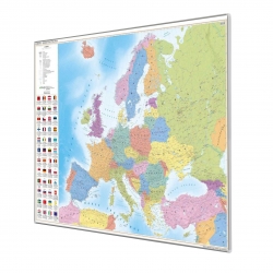 Europa polityczna 107x73cm. Mapa do wpinania.