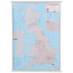 Wielka Brytania kodowa 88x120cm. Mapa ścienna.
