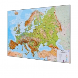 Europa fizyczna 140x100cm. Mapa magnetyczna.