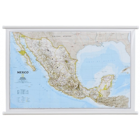 Meksyk 92x58 cm. Mapa ścienna.