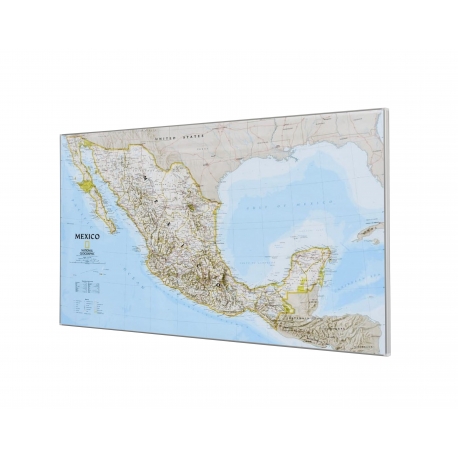 Meksyk  92x58 cm. Mapa magnetyczna.