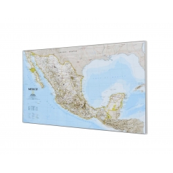 Meksyk 92x58 cm. Mapa do wpinania.