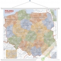 Polska Administracyjna 120x112cm. Mapa ścienna.