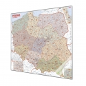 Polska Kodowa 110x100cm. Mapa magnetyczna.