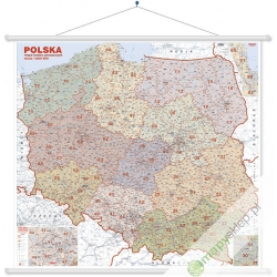 M-DR Polska Kodowa 1:600 tys. Jokart Mapa ścienna 120x110cm