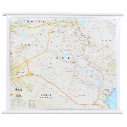 Irak 76x62 cm. Mapa ścienna.