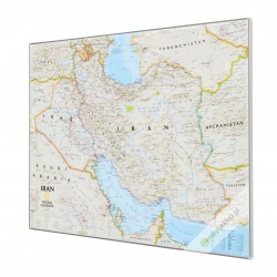 Iran 80x60 cm. Mapa magnetyczna.