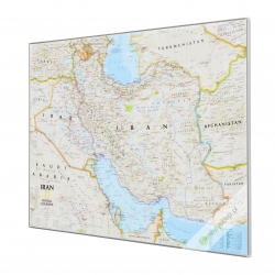 Iran 80x60 cm. Mapa do wpinania.