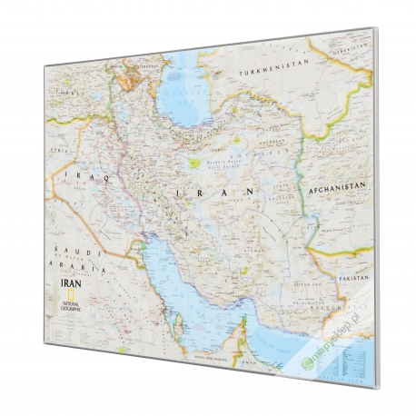 Iran 80x60 cm. Mapa do wpinania.