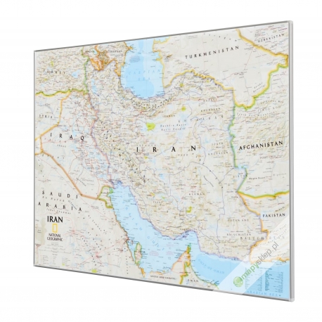 MAL Iran 1:3,696 mln 80x60 cm NG Mapa     w ramie ALU