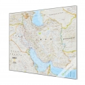 Iran 80x60 cm. Mapa w ramie aluminiowej.