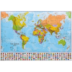 M-DR Świat polityczny 108x74cm 1:40mln    Mapa ścienna ArtGlob