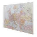 Europa drogowa 188x148cm. Mapa w ramie aluminiowej.