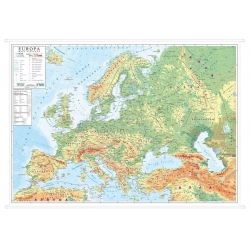 Europa fizyczna 146x98cm. Mapa ścienna.