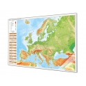 Europa fizyczna 100x70cm. Mapa do wpinania.