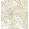 Warszawa/Plan miasta 134x138cm. Mapa ścienna.