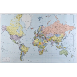 Świat polityczny-porty 146x90cm. Mapa ścienna.