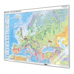 Europa krajobrazowa 160x120cm. Mapa magnetyczna.