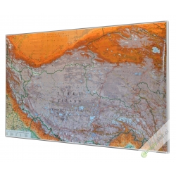 Tybet fizyczno-drogowa 131x86 cm. Mapa magnetyczna.