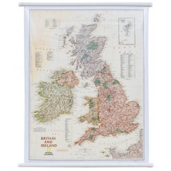 Wielka Brytania i Irlandia exclusive 64x77cm. Mapa ścienna.