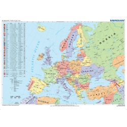 Europa polityczna 200x150cm. Mapa ścienna w j.angielskim