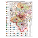 Śląskie administracyjna 160x120cm. Mapa ścienna.