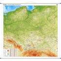 Polska fizyczna 145x140cm. Mapa ścienna