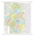 Podlaskie administracyjno-drogowa 117x137cm. Mapa ścienna.