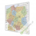 Polska Administracyjno-drogowa 100x94cm. Mapa do wpinania.