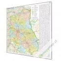 Lubelskie administracyjno-drogowa 132x130cm. Mapa magnetyczna.