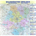 Opolskie administracyjna 110x123 cm. Mapa ścienna