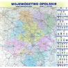 Opolskie administracyjna 110x123 cm. Mapa ścienna