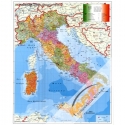 Włochy administracyjna z kodami pocztowymi 98x136cm. Mapa ścienna.