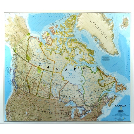 M-DR Kanada  1:6,4 mln NG Mapa scienna 105x83cm