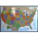 Stany Zjednoczone/USA ozdobna 116x78cm. Mapa ścienna.