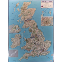 Wielka Brytania drogowa Anglia,Szkocja,Irlandia,Walia 88x120cm