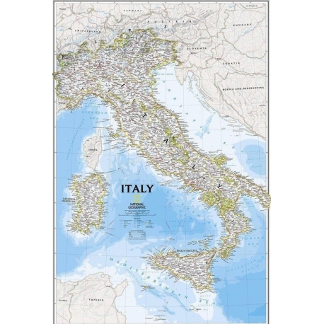 M-DR Włochy 1:1,7 mln NG Mapa ścienna 64,5x87cm