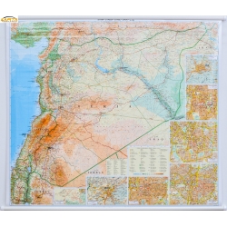 Syria i Liban 105x90cm. Mapa ścienna.