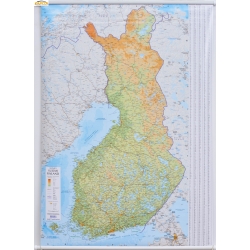 M-DR Finlandia drog-fiz. 1:1mln Mapa ścienna 88x122cm Karttakeskus