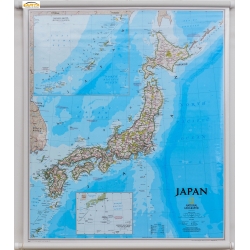 Japonia 67x75cm. Mapa ścienna.