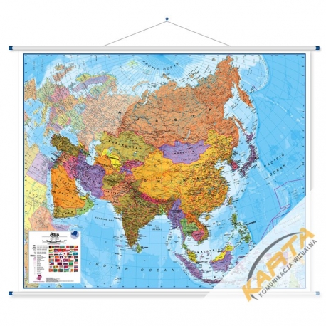 Azja Polityczna 125x102cm Mapa ścienna