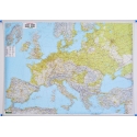 Europa Fizyczno-drogowa 186x122cm. Mapa ścienna.