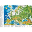 Europa fizyczna w obrazkach dla dzieci 148x100cm. Mapa ścienna.