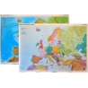 Europa fizyczno-polityczna 165x114cm. Mapa ścienna dwustronna.