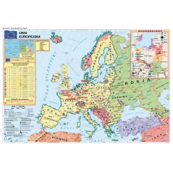 Unia Europejska-Strefa Schengen 160x120cm. Mapa ścienna.